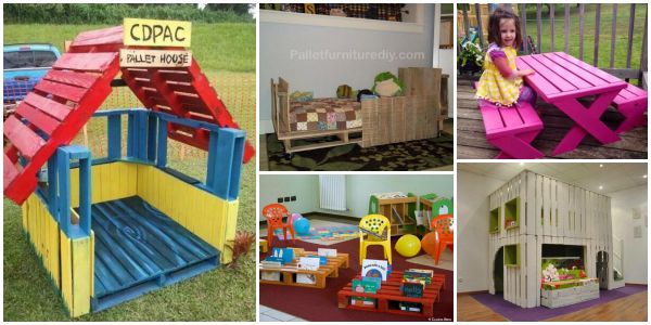 20+ DIY Kids Pallet Furniture Ideas and Projects