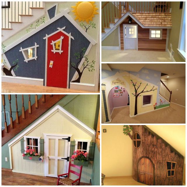 10+ DIY Playhouse Ideas for Kids Under the Stairs