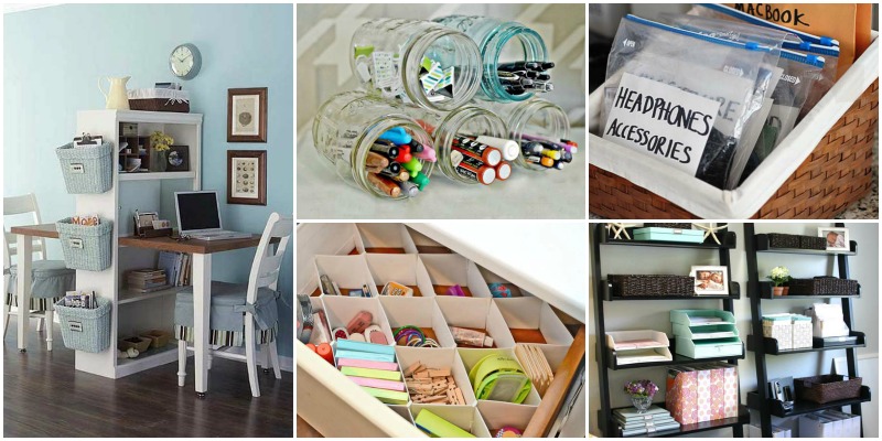 20+ Quick DIY Ways to Organize Your Office