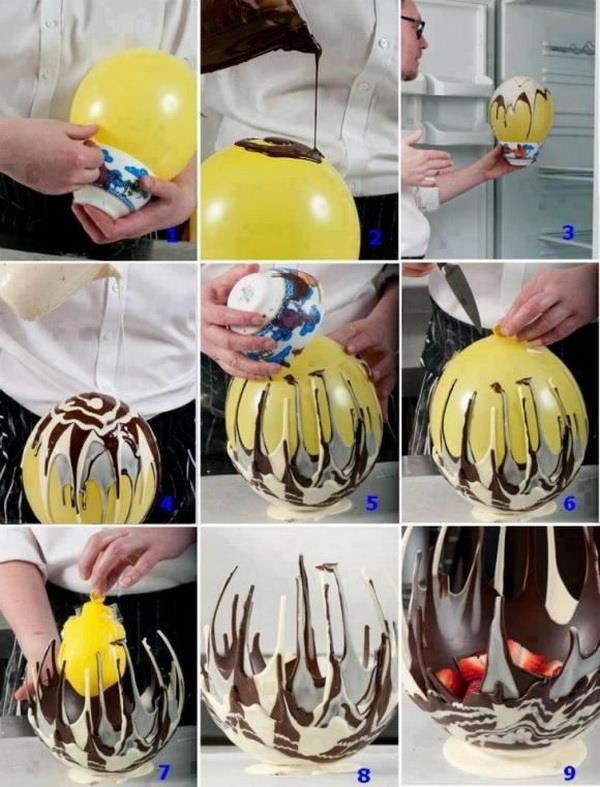 DIY Sweet Chocolate Bowl with Balloons (Video)