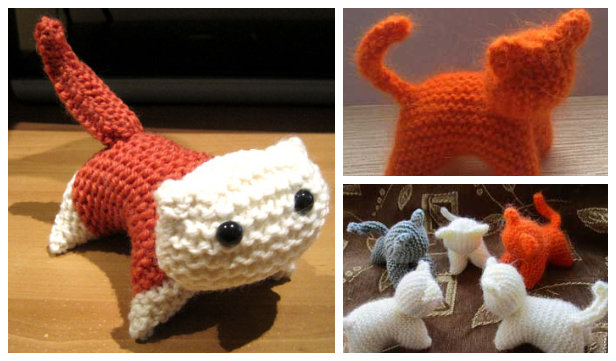 Easy Knitted Cat Free Pattern